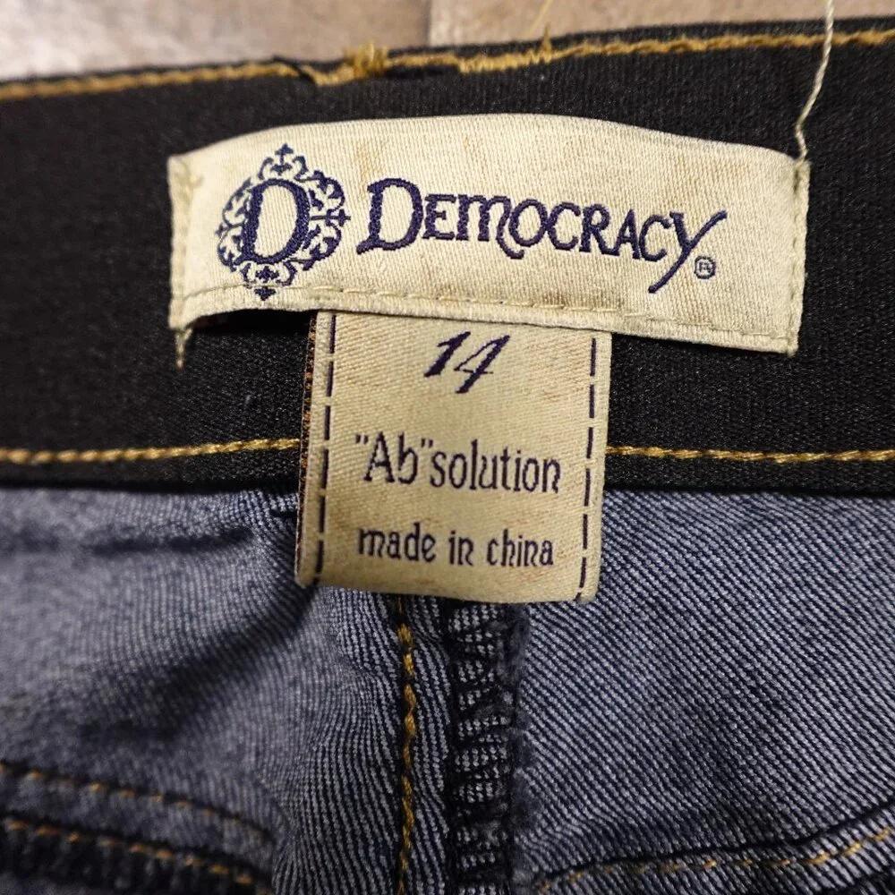 Democracy Ab Solution High Rise Skinny Jeans Women’s 14‎ Dark Wash 29”